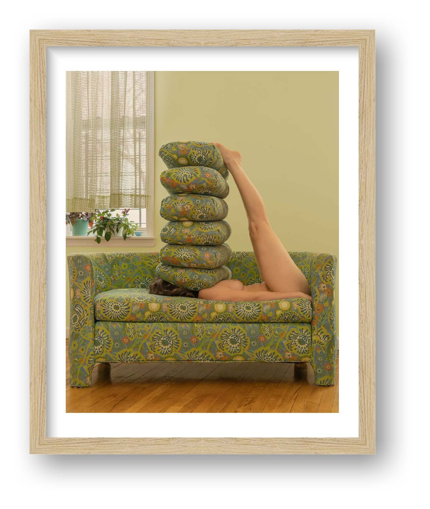 Pillows Don't Talk They Listen, 2023 — framed