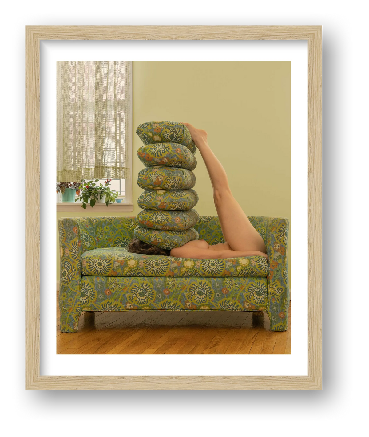 Pillows Don't Talk They Listen, 2023 — framed