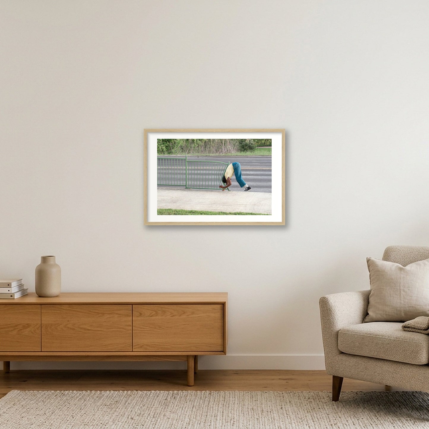 Force and Fiction, 2021 — 60×40cm, 24×16" Oak Frame